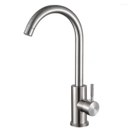 Kitchen Faucets Sink Faucet Single Handle 304 Stainless Steel Anti Corrosion And Wear Resistant Contemporary Style