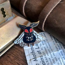 Brooches Cartoon Mothman Glitter Hard Enamel Pin Badge Insect Moth Brooch DIY Backpack Collar Lapel Pins Jewellery Party Gift