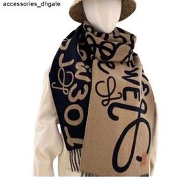 Marke Schal Designer Damen Mode Kaschmir dicker Schal Damen lange Winterwolle Kopftuch Fransen
