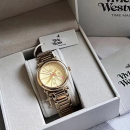 Women Designer Watches Saturn Pattern Gold Key Wristwatch High-end Fashion Quartz Watch