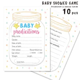 Party Decoration 10Pcs Baby Shower Game Cards For First Birthday Family Gender Reveal Games Anniversary