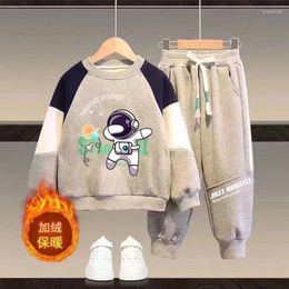 Clothing Sets Autumn Boys Children Fleece Sweatshirt Coats Pants Tracksuit For Kids Clothes Set 4-12 Years Old Fashion Outfits