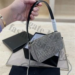 Rhinestone Diamante Shimmer Glitter Shoulder Small Bags Diamond Lattice One Side Handbags Spring Women Lady Brand Wallet Purses Mi289x