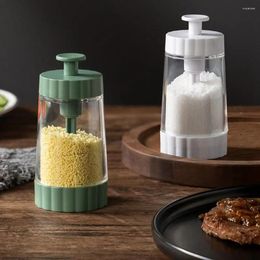 Storage Bottles Plastic Push Type Seasoning Tank 0.5g Quantitative Salt Dispenser Metering Spice Organizer Kitchen