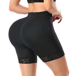 Women Lifter Padded Lace Shapewear Thicker Butt Enhancer Control Panties Seamless Fake Buttock Underwear Big Booty Shorts