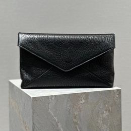 Designer-Herren-Handtasche mit großem Umschlag, hochwertige Lammfell-Clutch-Tasche, Klappenfutter, Leder, magnetischer Druckknopfverschluss, Handtasche 2024