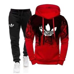 Tracksuits Sweater Trousers Set Basketball Streetwear Sweatshirts Sports Suit Brand Letter Ik Baby Clothes Thick Hoodies Men Pants 300