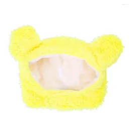 Dog Apparel Stylish Easy-wearing Super Soft Pet Cat Cartoon Hat With Bear Ears Accessories Headgear