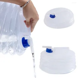 Water Bottles 3L/5L/10L/15L Collapsible Jug Outdoor Camping Fishing Foldable Bag Plastic Reusable Car Container With Faucet