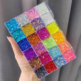 No Shimmer Eyeshadow Glitter Body Face Art Loose Sequins Diamond Jewels Rhinestones Makeup Pallet Waterproof Party Festiva 240124