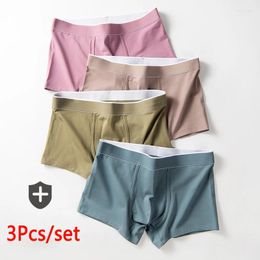Underpants 3Pcs Man Undrewear Sexy Boxers Cotton For Men's Panties Fashion Boxershorts Male Mens Underwear Boy Pack