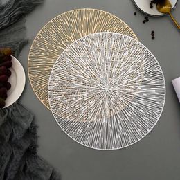 Table Mats Hollow Insulated Placemat Decoration Mat Western Instagram Dining Round Fireworks