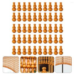 Curtain 50 PCS Boho Decor Gourd Beads Wooden Ornament Decorative Accessory Peachwood Door Adornment