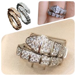 ring 18K gold plated ring with stone sizer 6 7 8 9 option ring anillo wrapp ring jewelry ring 12 style serpentii rings wholesales jewlry with stone set gift