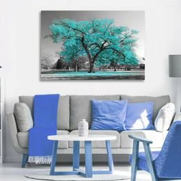 Tapestries Abstract Tree Oil Painting Poster And Print Landscape Wall Art Picture Home Large Leaves Decor