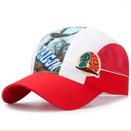 Ball Caps Boys Girls Student Mesh Cap Summer Breathable Baseball Children's Hat Lovely Cartoons Sports Chapeau Enfants