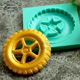Baking Moulds Yueyue Sugarcraft Tyre Silicone Mould Fondant Cake Decorating Tools Chocolate Gumpaste Accessories Confeitaria