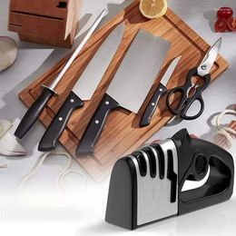 Other Knife Accessories Four In One Quick Sharpener Handheld Multifunctional Sharpening Tool Stainless Steel Blade Kitchenware