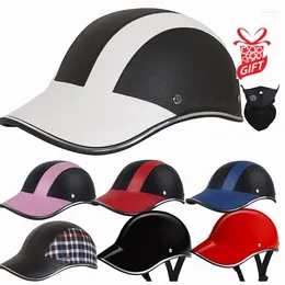 Motorcycle Helmets Half Baseball Cap Helmet Bike Men Classic Scooter Mountain Light Women Anti-UV Safety Hard Hat Vespa