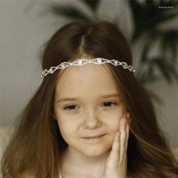 Hair Clips 2024 Fashion Shiny Rhinestone Head Chain Accessories Ladies Masquerade Party Bling Crystal Forehead Jewelry Tiara