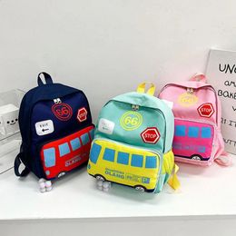 Cartoon Car Children School Bags For Girls Boys Kids Backpack Kindergarten Infant Baby Fashion Schoolbag 240129