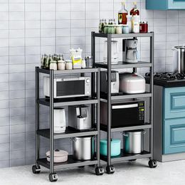 Kitchen Storage Heavy Duty Shelving Unit With Wheels Garage Metal Organizer Rack Pantry Shelf Utility Adjustable Standing