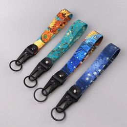 Keychains Original Novel Art Van Gogh Car Keychain Keys Holder Keyring For Men Women Gift Accessories Fashion Jewelry