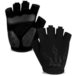Cycling Gloves Mens Half Finger Biking Glove DH Road Bicycle Gel Pad -Absorbing Anti-Slip Breathable MTB Women