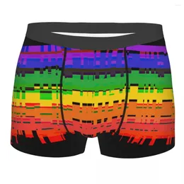 Underpants Lgbt Pride Gay Men Underwear Rainbow Boxer Shorts Panties Funny Breathable For Homme Plus Size