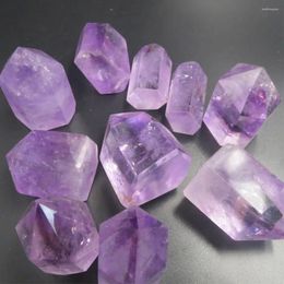 Decorative Figurines (6-10 Pcs/lot) 420-440g Natural Brazil Amethyst Crystal Point Single Terminated Purple Quartz Wand Reiki Healing