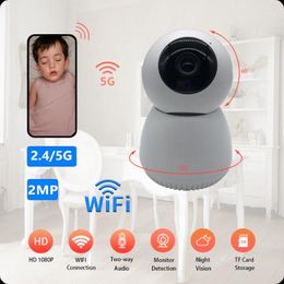 Snowman Surveillance Camera Wifi 360° Rotating 2 Way Talk Two-way Audio Night Vision IP Smart Home