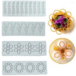 Baking Moulds Silicone Circle Shape Chocolate Mould For Cake Pastry Decor Fondant Mold Gumpaste Decoration Sugar Lace Mat