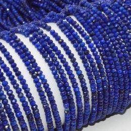 Loose Gemstones Natural Nice Quality Lapis Lazuli Faceted Rondelle Beads 2mmx3mm