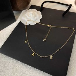 Luxury Designer Fashion Necklace Choker Chain 925 Silver Plated 18k Gold Stainless Steel Letter Pendant Necklaces for Women Jewellery X029 UYV5 UYV5