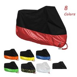 Motorcycle Cover Raincoat Rain Er For Waterproof Uv Protective Outdoor Indoor Moto Scooter Motorbike Rainer Drop Delivery Automobiles Otsrm