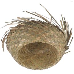 Hair Clips Beach Straw Hat Bonnet For Men Headgear Woven Sun Hawaiian Mexican Themed Party Seaside Shade