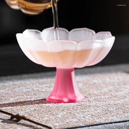 Mugs Coloured Glaze Pastel Gao Zubei Tall Teacup Rice Wine Glass Light Luxury High Value Master Cups
