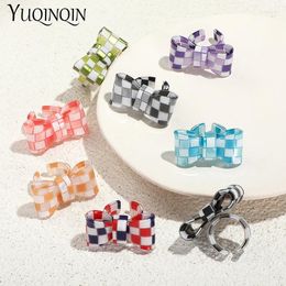 Cluster Rings Fashion Big Resin Open Set For Women Aesthetic Simple Bow-knot Finger Adjustble 2024 Trend Cute Jewelry Party
