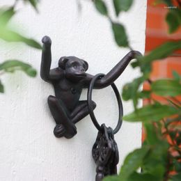 Hooks Creative Animal Monkey Decoration Hook Wall Hanging Porch Store Vintage Key Rack Personalized Coat