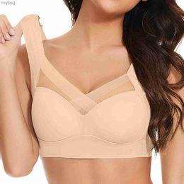Bras Bras Seamless Womens Bras Large Size Top Show Small Comfortable No Steel Ring Underwear Yoga Fitness Sleep Vest YQ240203