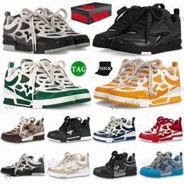 Skate Sneakers Designer Casual shoes men women fashion shoes Mesh Abloh Sneaker Platform Virgil Maxi Lace-up Runner Trainer Shoes outdoor shoes Size 3 X8OI#