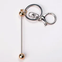 Keychains 3 Pcs Kirsite DIY Keychain Bag Accessories Chain Keyring Attractive Metal Small Pendant Key Ring