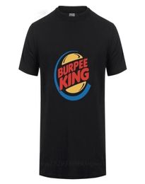 Burpee King Tshirt Funny Birthday Gift For Boyfriend Husband Dad Men Summer Short Sleeve Cotton Crossfit Workout T Shirts 2204116441789