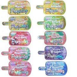 2024 new mylar bag 3.5g bubble gum super baby milk irregular shape die cut out resealable zipper packs custom