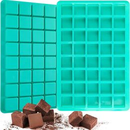 Baking Moulds 1pcs 40-Cavity Square Silicone Chocolate Moulds Jelly Candy Truffles Mould Ice Cube Tray Grid Fondant Mould Cake Decorating