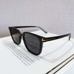 2024 Korean version of new womens square T-shaped TR90 Polarised high-end versatile sunglasses for men and women