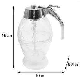 Dinnerware Honey & Syrup Dispenser Baking Bottle Squeeze Cup Quick Fill No Drip