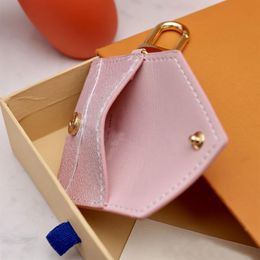 Designer Keychains Mini Zippy Wallet Coin Purse Bag Pendant Charm Girls Cars Keyrings Chains Holder Fashion Women Key Ring3343