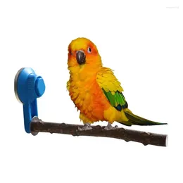 Other Bird Supplies Parrot Perch Pepper Wood Stand Pole Chewing Toys With Suction Cup For Cockatiels Parakeets