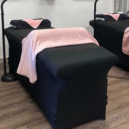 Eyelash Extension Bed Cover Sheet Elastic Spandex Fitted Table Sheet for Salon Spa Massage Table Pink White Black Washable Cover 240123